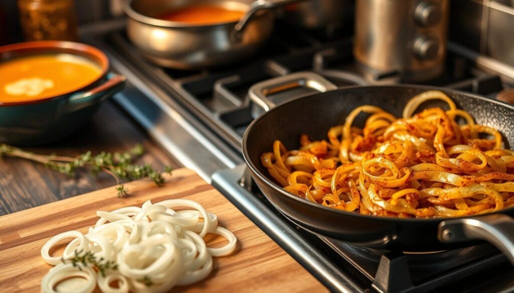 Caramelized Onions in Soup Preparation