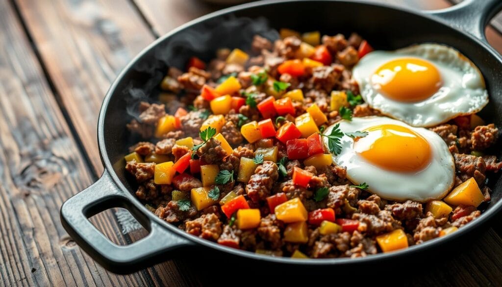 Corned Beef Hash with Bell Peppers