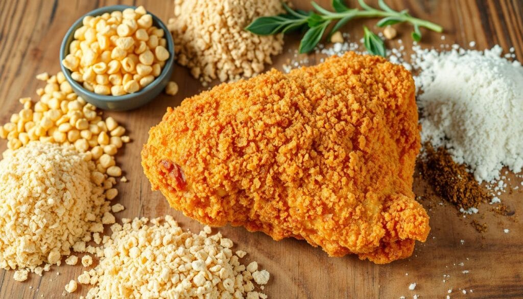 Crispy chicken coating