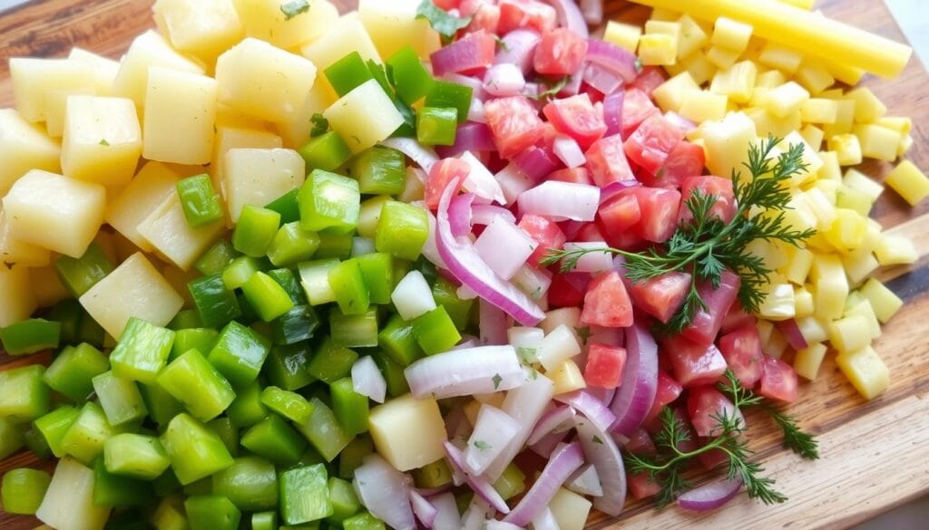 Fresh Vegetables for Potato Salad