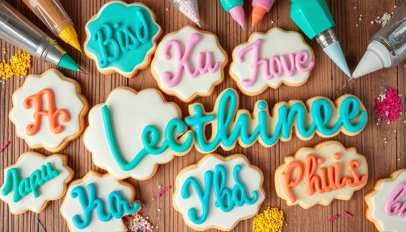 How do you make perfect lettering for cookies