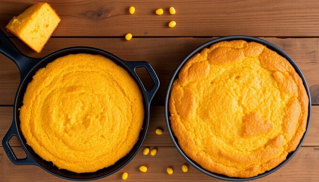 What is the difference between yankee cornbread and southern cornbread