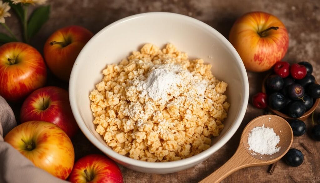 Why put baking powder in crumble topping?