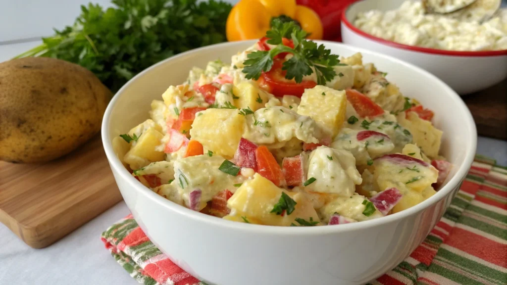 How does Rachael Ray make potato salad?