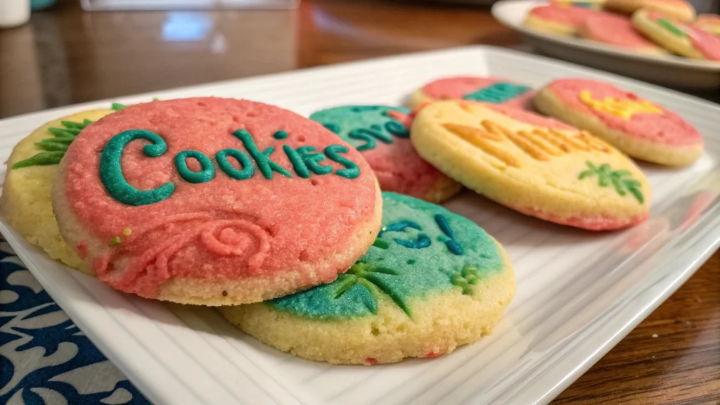 How to stamp letters on cookies