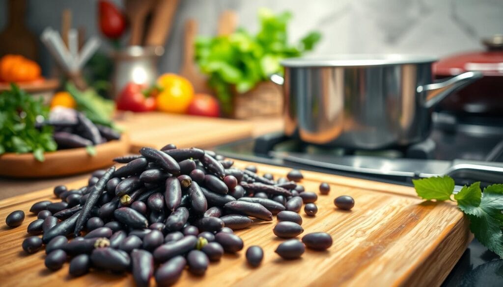 cooking purple beans