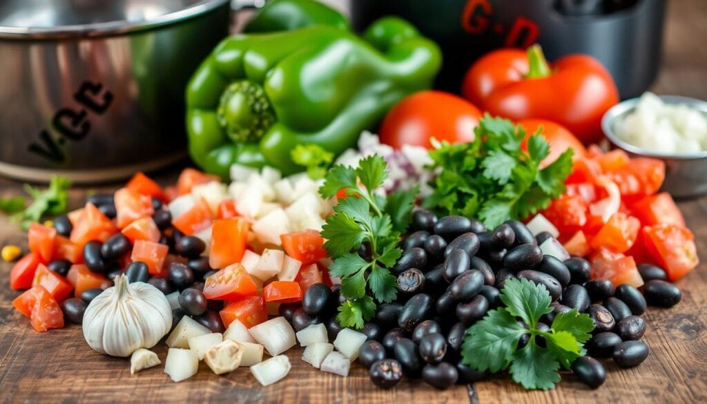 purple black bean soup ingredients