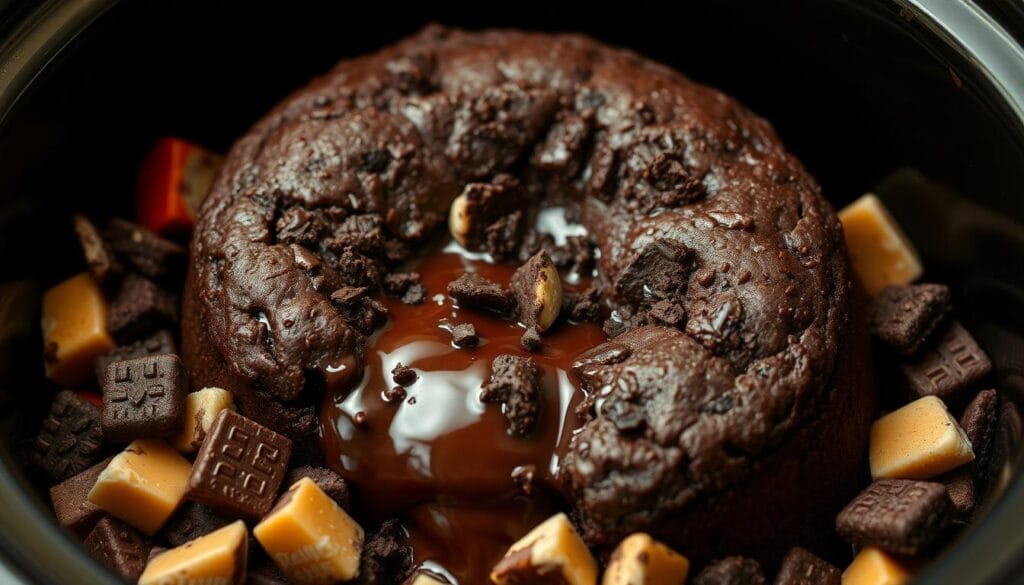 Crockpot Brownie Lava Cake Molten Center