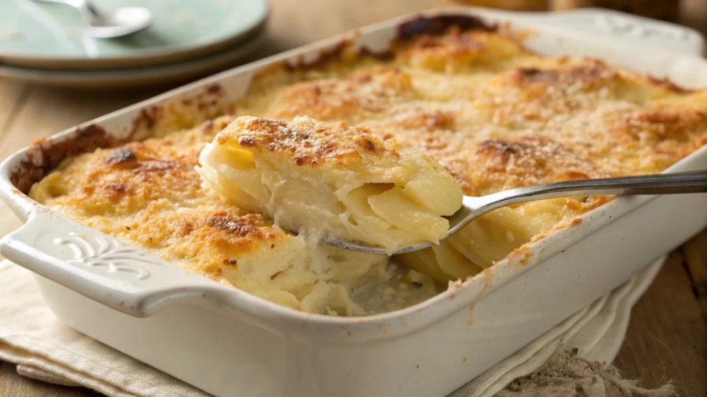 Scalloped Potatoes Recipe with Cheese Powder