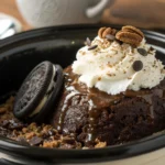 oreo lava cake crockpot with candy bar recipe