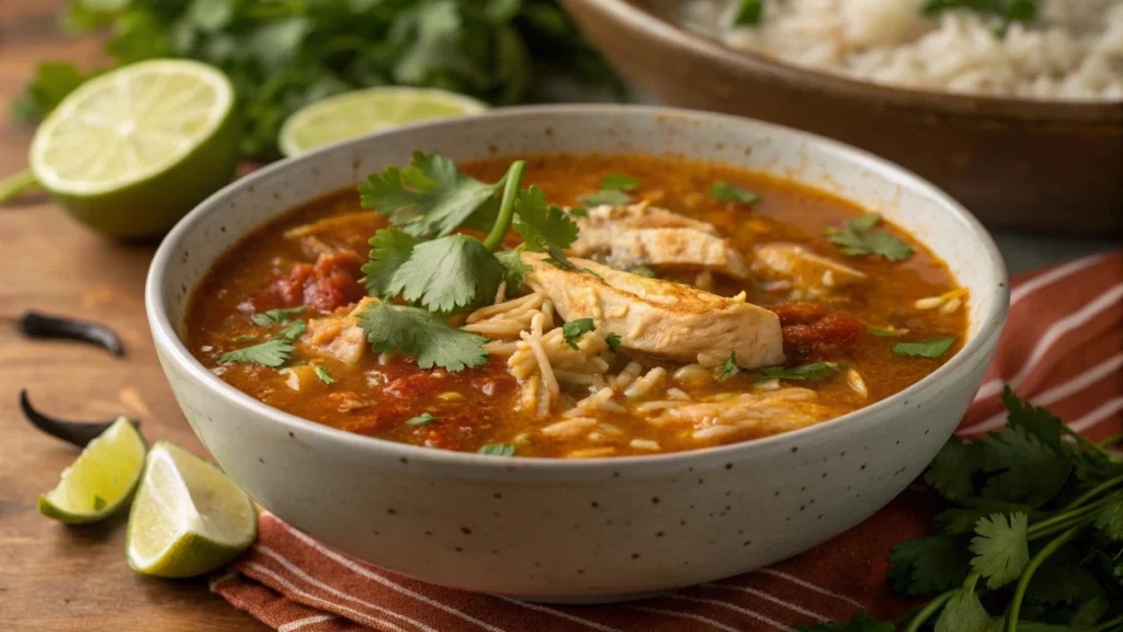 chopt spicy chicken soup recipe with rice