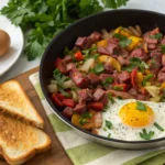 canned corn beef breakfast recipe with no potatoes