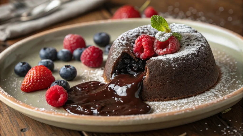 Reheat chocolate lava cake