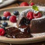 Reheat chocolate lava cake