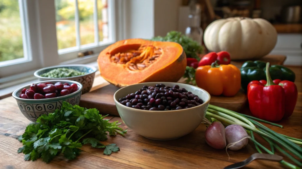 recipe squash and kidney beans​