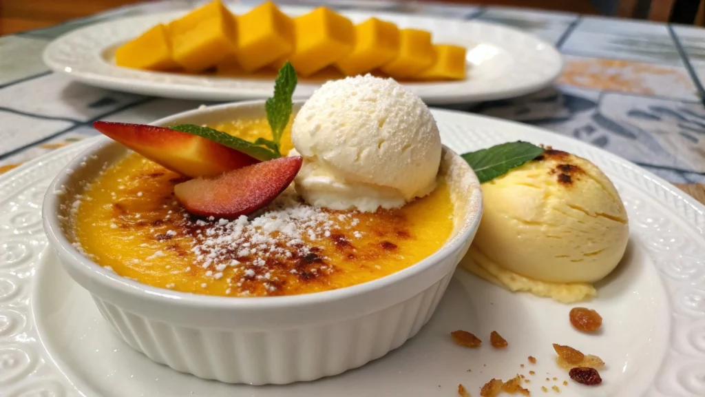 french dessert of soft custard