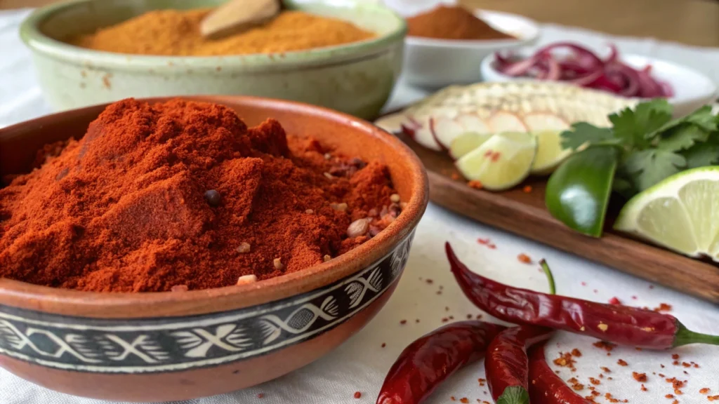 What is the red spice in Mexican food?