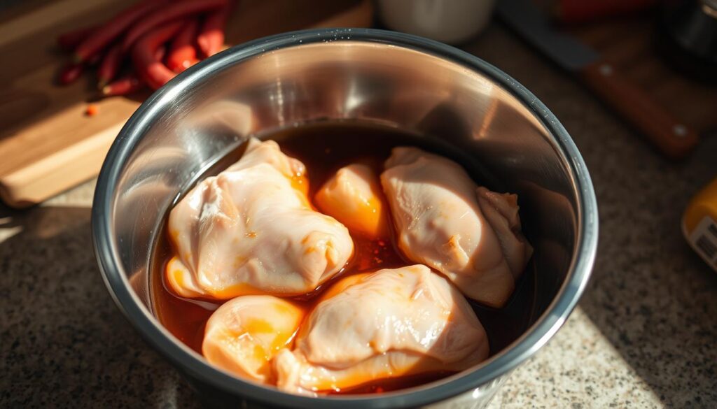 Chicken Marinating Process