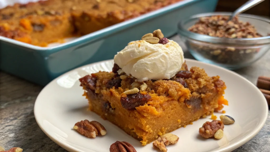 Pumpkin Dump Cake Recipe