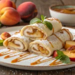 peach cobbler egg rolls tiktok