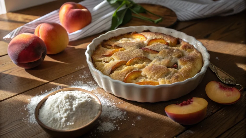 Is it better to use canned or frozen peaches for cobbler?