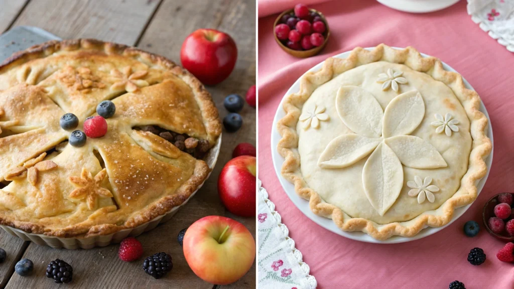 What is the difference between pie crust and shortbread pie crust?