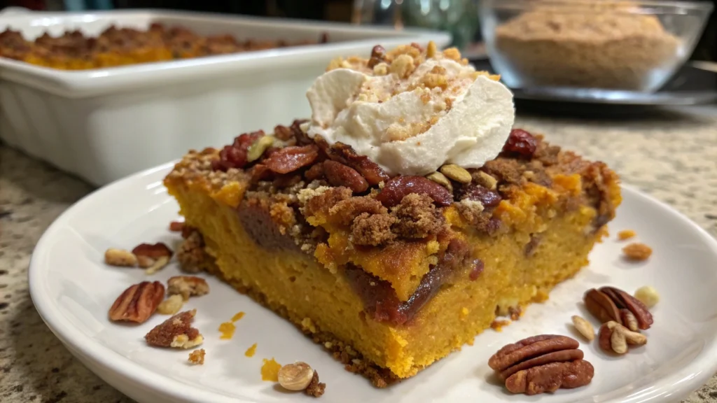 Pumpkin Dump Cake Recipe