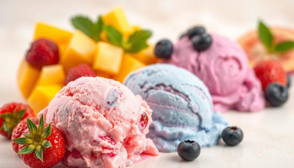 fresh fruit ice cream