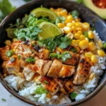 Street Corn Chicken Rice Bowl: