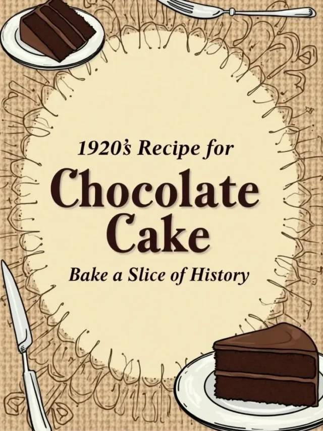 1920’s Recipe for Chocolate Cake Bake a Slice of History