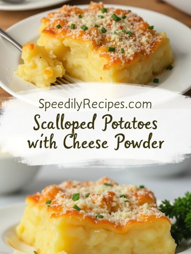 Scalloped Potatoes Recipe with Cheese Powder