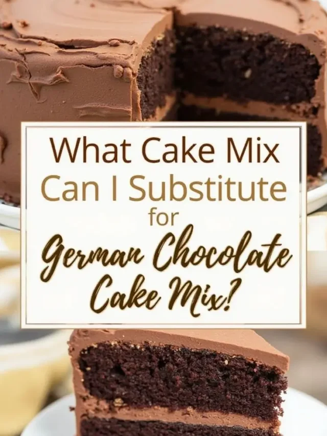 What Cake Mix Can i Substitute for German Chocolate Cake Mix