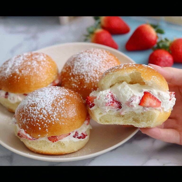 Strawberry Bombs: Irresistible Filled Doughnut Buns Recipe