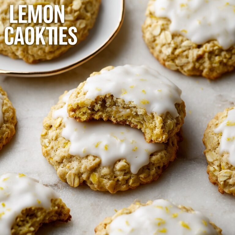 Lemon Oatmeal Cookies with Lemon Glaze Recipe