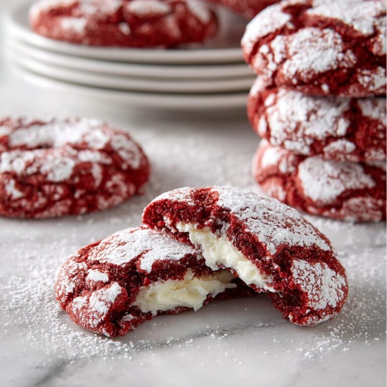 Red Velvet Crinkle Cookies Recipe