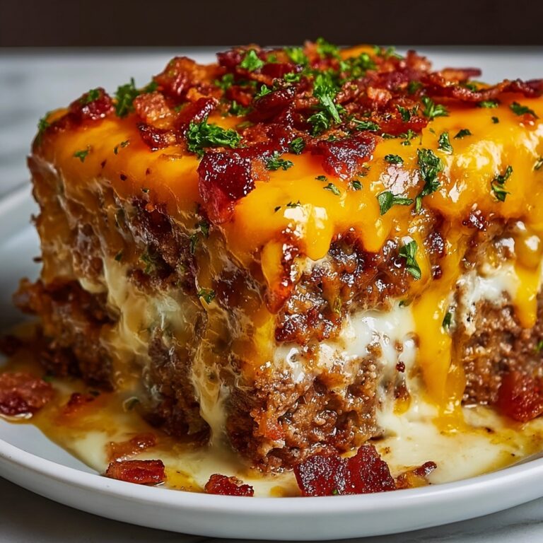 Cheesy Loaded Meatloaf Casserole Recipe