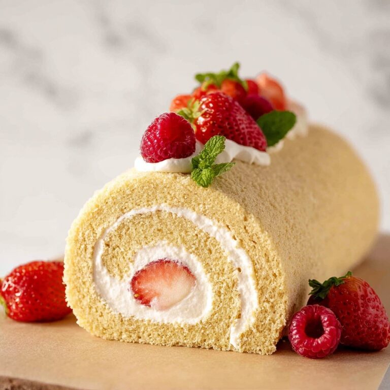 Vanilla Swiss Roll Cake Recipe
