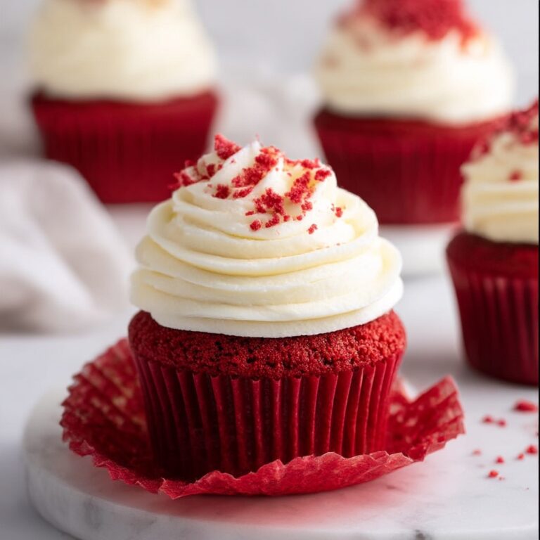 Red Velvet Cupcakes with Cream Cheese Frosting Recipe