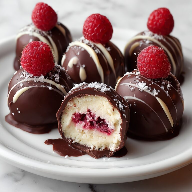 Decadent Raspberry Cheesecake Truffles Recipe