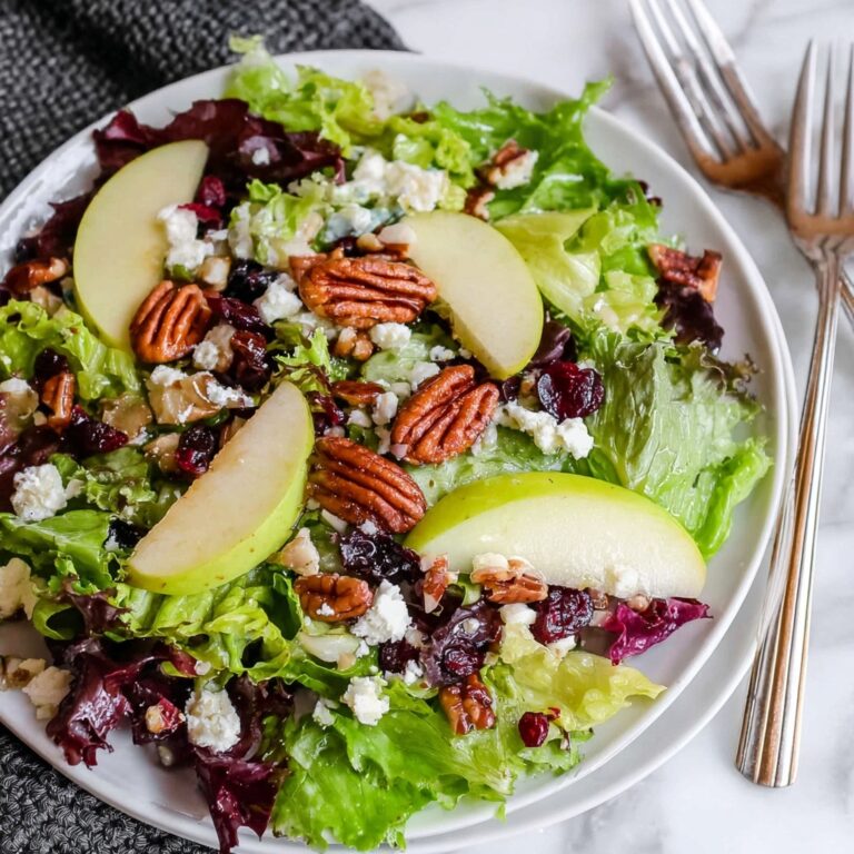 Winter Salad with Pears, Cranberries, Pecan, and Blue Cheese Recipe