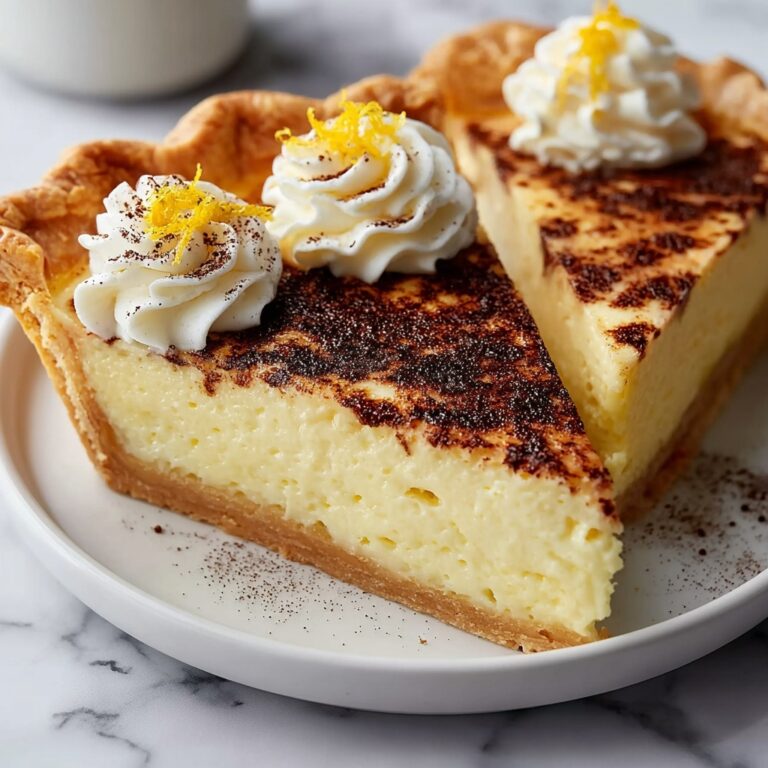 Creamy Cinnamon Vanilla Custard Pie Recipe