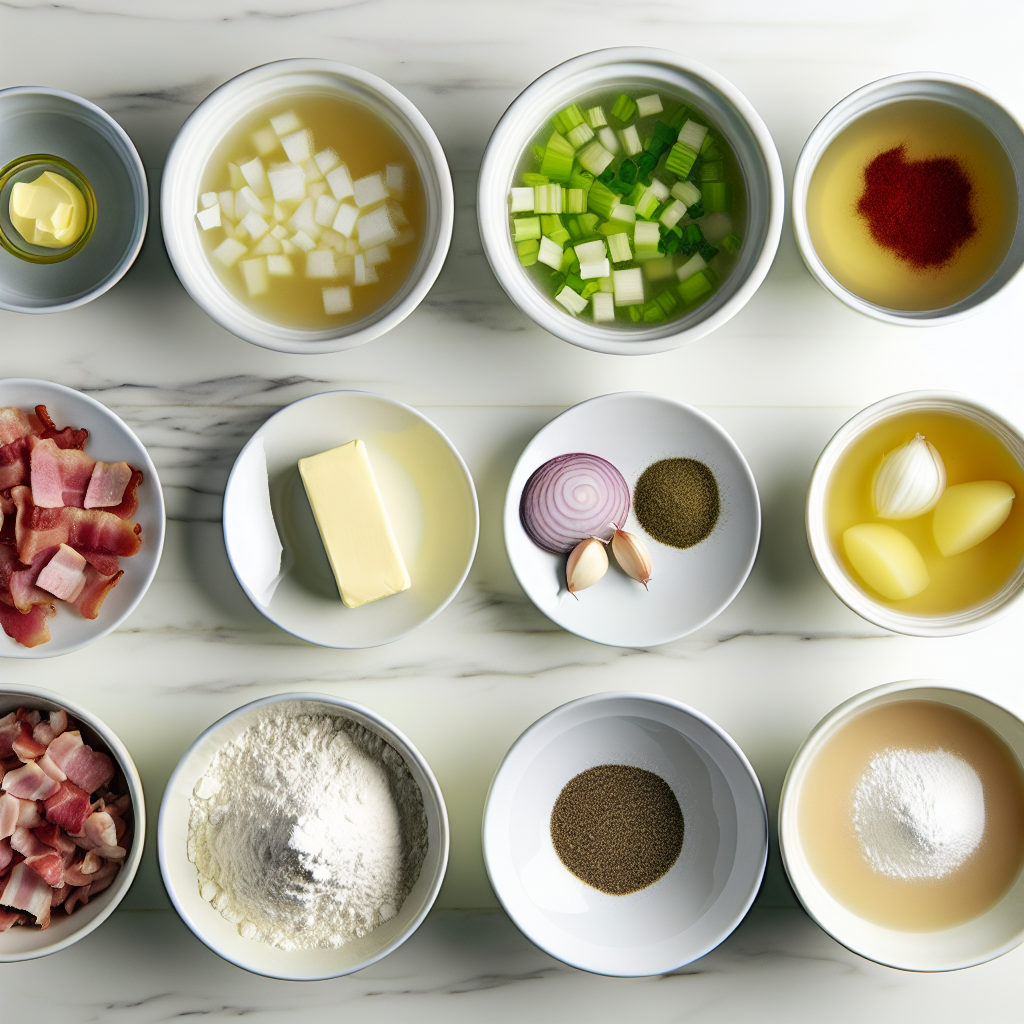 Creamy Clam Chowder with Bacon and Potatoes Recipe - Recipe Image