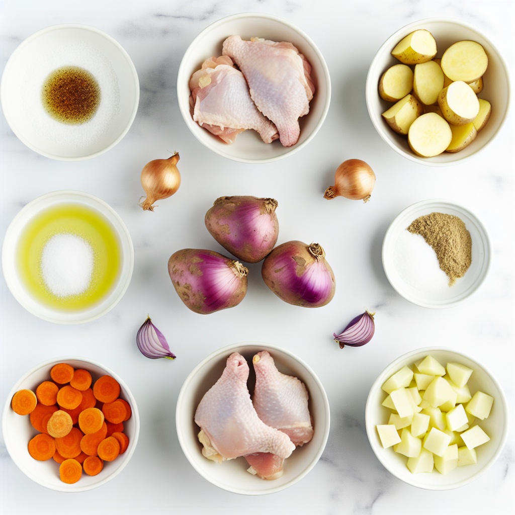 Crispy Roasted Chicken Thighs with Veggies (Bone-In) Recipe - Recipe Image