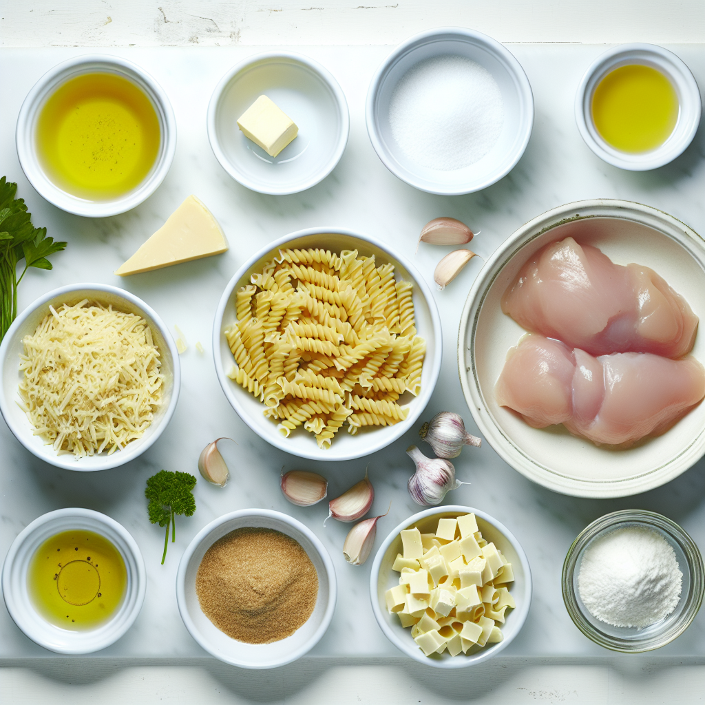 Cheesy Cajun Garlic Chicken Rotini Skillet Recipe - Recipe Image