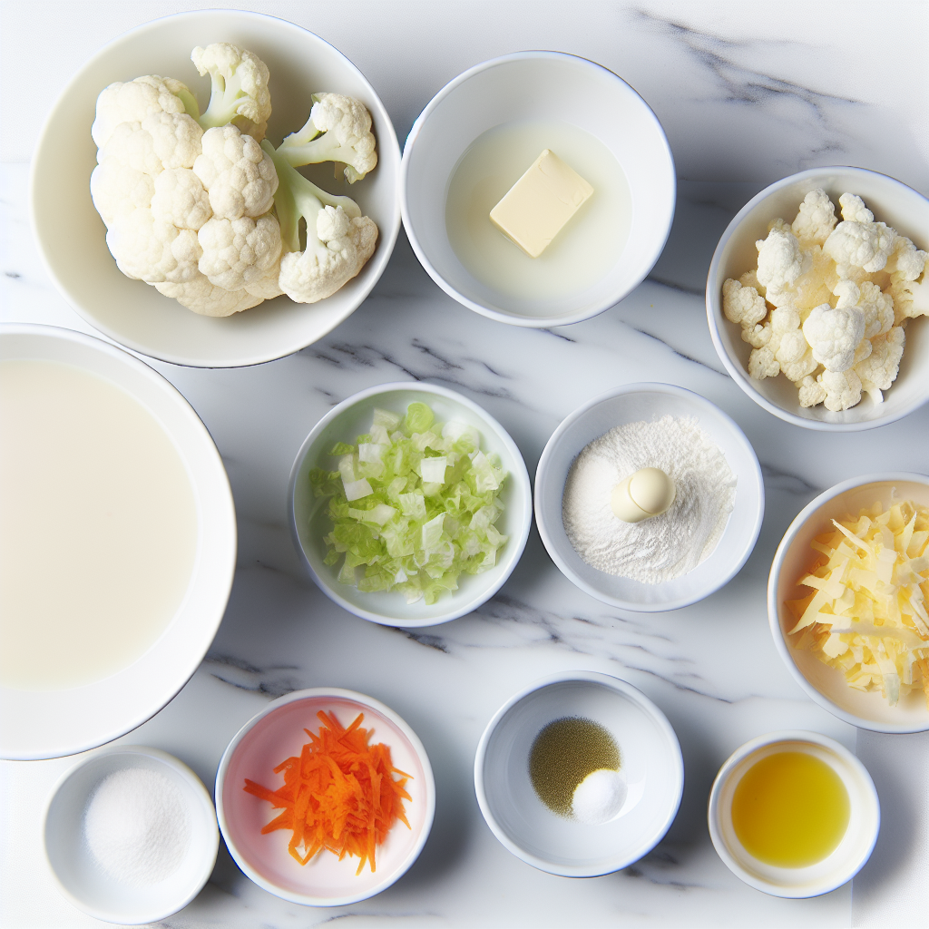 Creamy Cauliflower Soup with Cheddar and Hot Pepper Sauce Recipe - Recipe Image