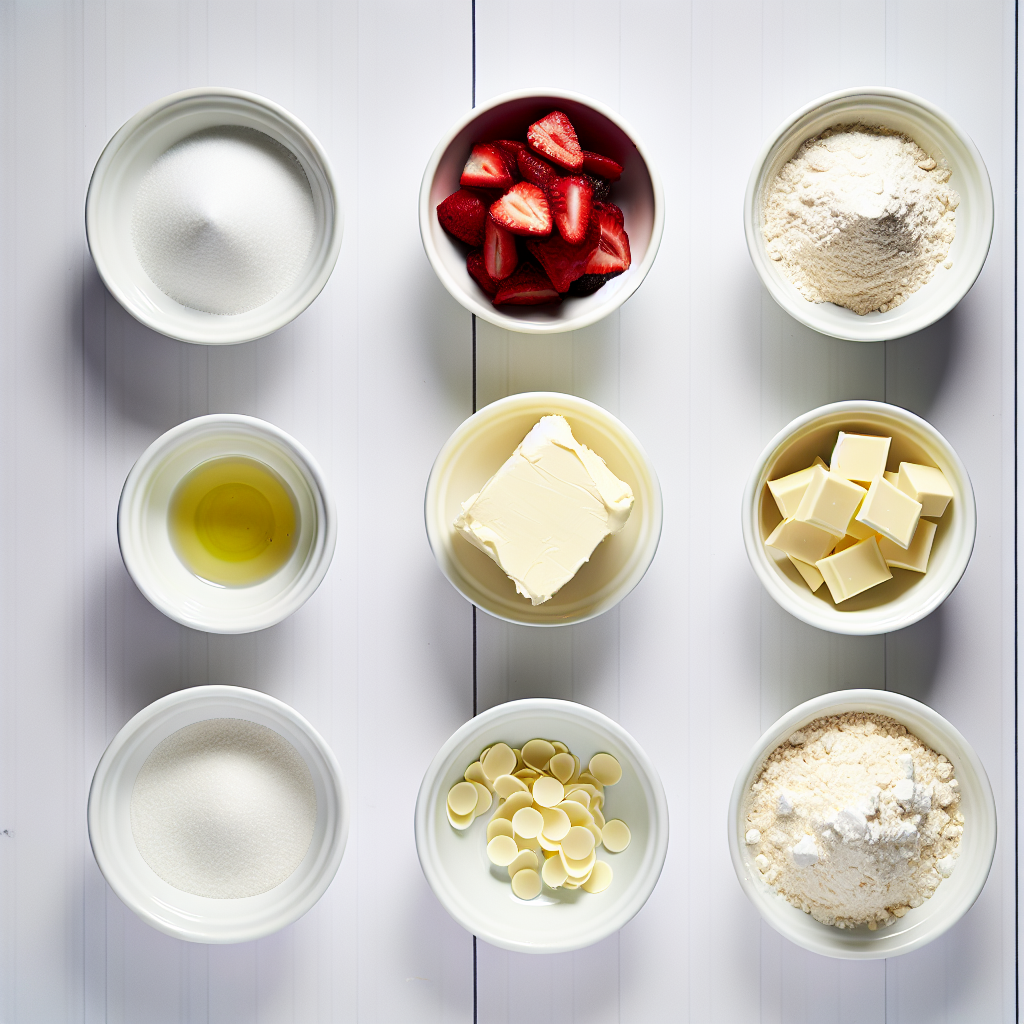 Strawberry White Chocolate Shortbread Recipe - Recipe Image