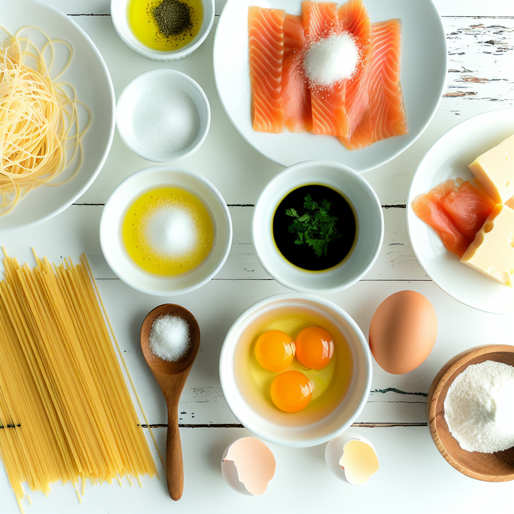 Smoked Salmon Carbonara Recipe - Recipe Image
