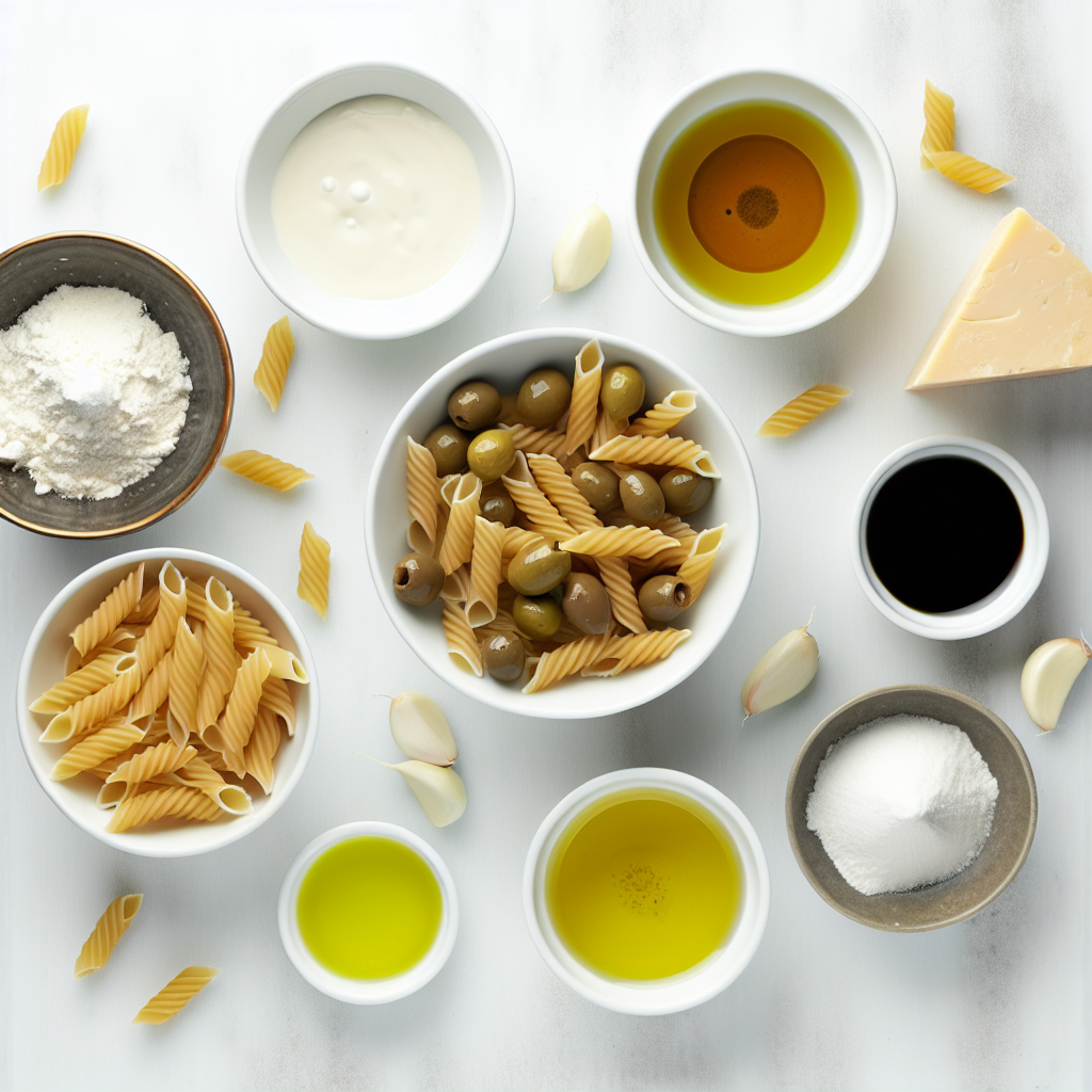 Dirty Martini Pasta with Olives Recipe - Recipe Image