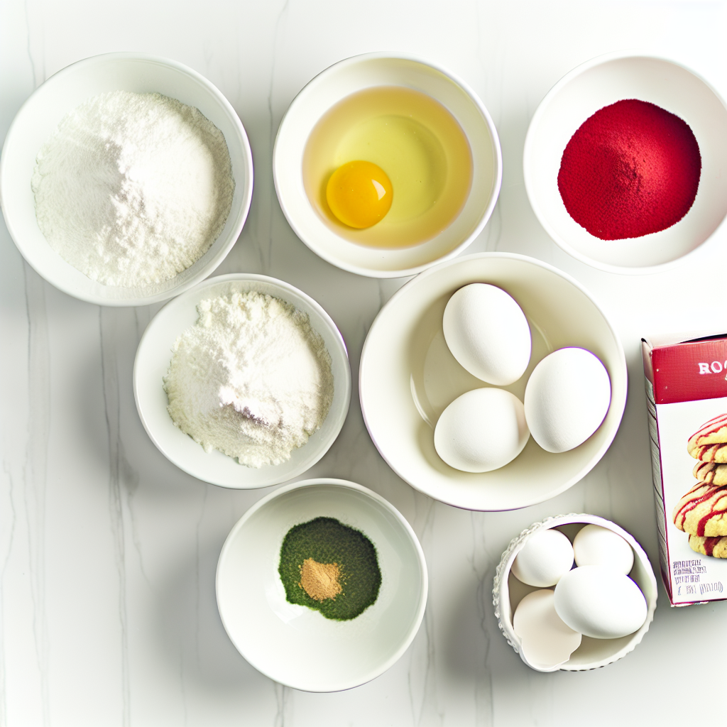 Christmas Crinkle Cookies (Red & Green) Recipe - Recipe Image