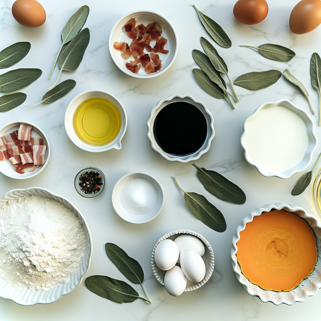 Pumpkin Quiche with Bacon and Sage Recipe - Recipe Image